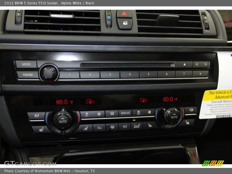 Alpine White / Black 2013 BMW 5 Series 550i Sedan