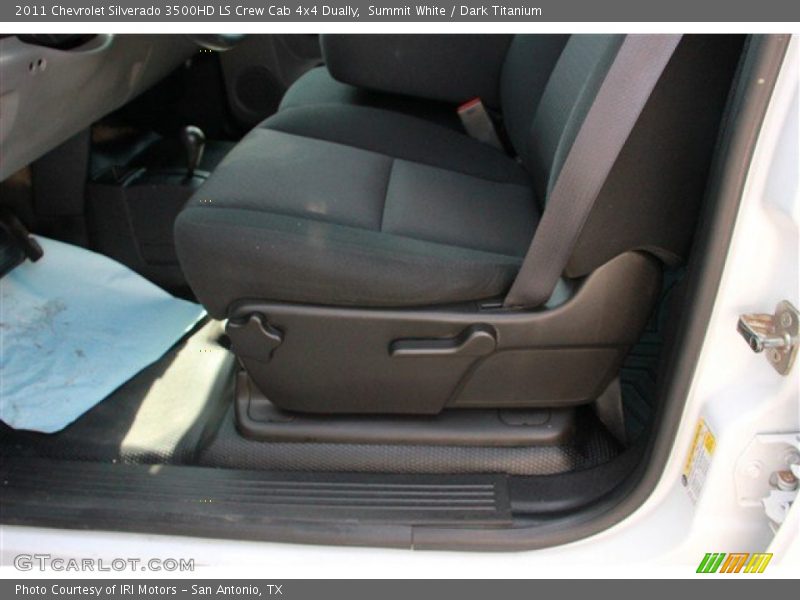 Summit White / Dark Titanium 2011 Chevrolet Silverado 3500HD LS Crew Cab 4x4 Dually