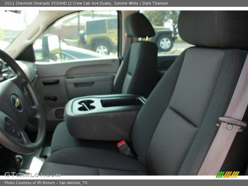 Summit White / Dark Titanium 2011 Chevrolet Silverado 3500HD LS Crew Cab 4x4 Dually