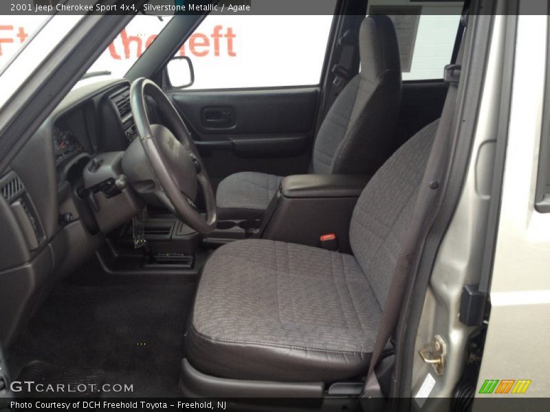 Silverstone Metallic / Agate 2001 Jeep Cherokee Sport 4x4