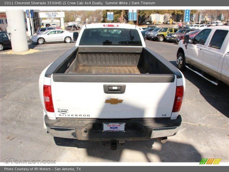 Summit White / Dark Titanium 2011 Chevrolet Silverado 3500HD LS Crew Cab 4x4 Dually