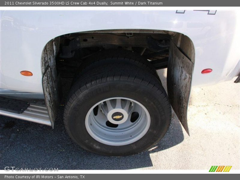 Summit White / Dark Titanium 2011 Chevrolet Silverado 3500HD LS Crew Cab 4x4 Dually