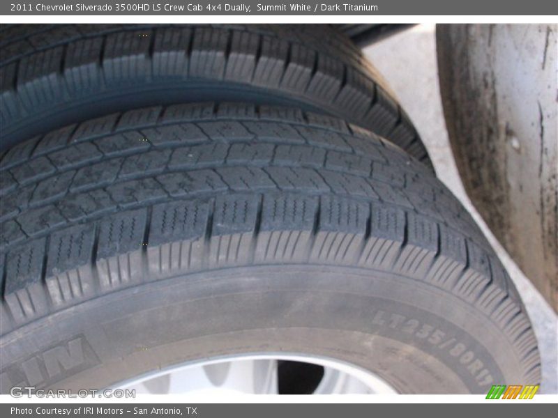 Summit White / Dark Titanium 2011 Chevrolet Silverado 3500HD LS Crew Cab 4x4 Dually