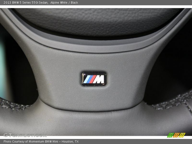 Alpine White / Black 2013 BMW 5 Series 550i Sedan
