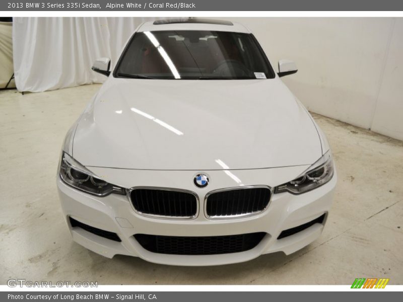 Alpine White / Coral Red/Black 2013 BMW 3 Series 335i Sedan