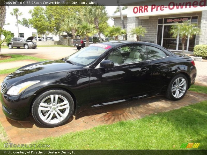 Black Obsidian / Wheat 2009 Infiniti G 37 S Sport Convertible