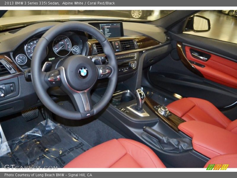 Coral Red/Black Interior - 2013 3 Series 335i Sedan 