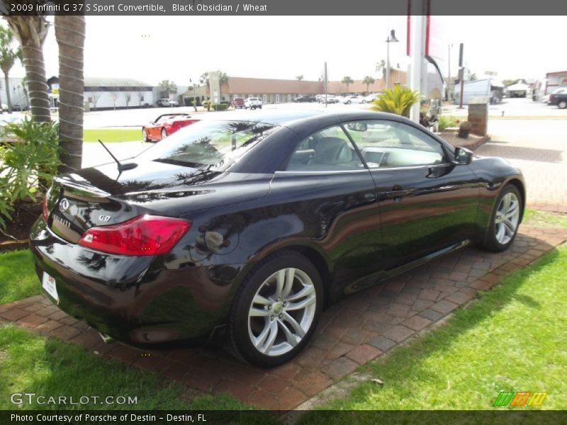 Black Obsidian / Wheat 2009 Infiniti G 37 S Sport Convertible