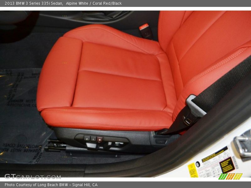 Alpine White / Coral Red/Black 2013 BMW 3 Series 335i Sedan