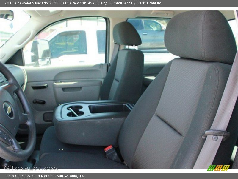 Summit White / Dark Titanium 2011 Chevrolet Silverado 3500HD LS Crew Cab 4x4 Dually