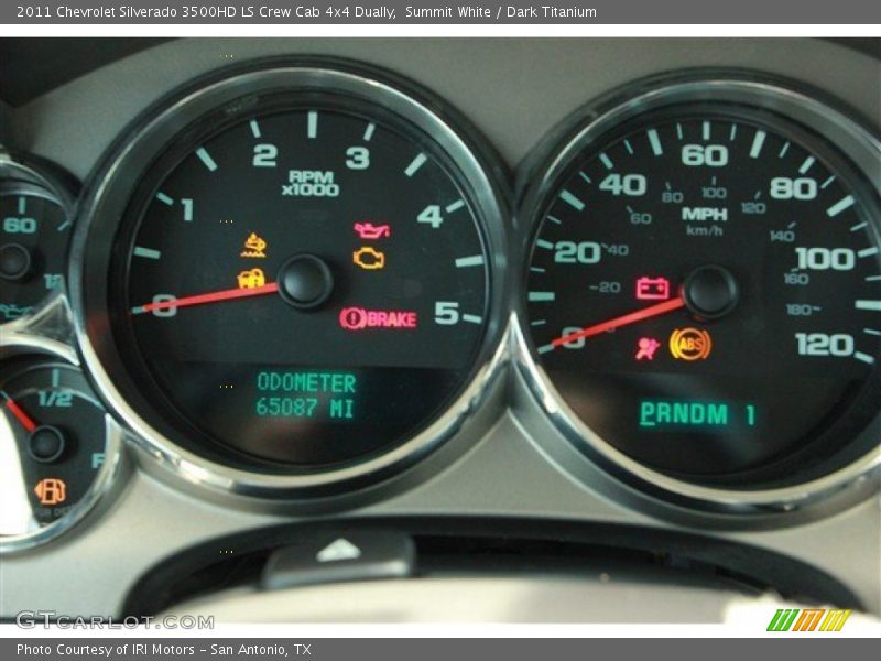 Summit White / Dark Titanium 2011 Chevrolet Silverado 3500HD LS Crew Cab 4x4 Dually