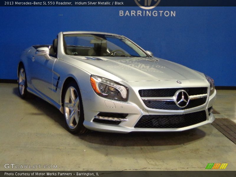 Iridium Silver Metallic / Black 2013 Mercedes-Benz SL 550 Roadster