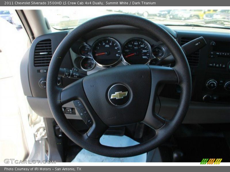 Summit White / Dark Titanium 2011 Chevrolet Silverado 3500HD LS Crew Cab 4x4 Dually