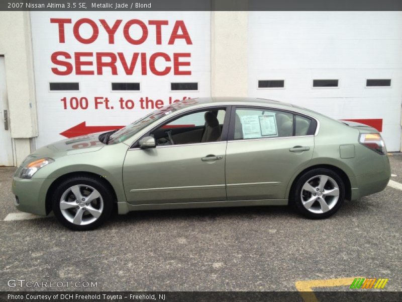 Metallic Jade / Blond 2007 Nissan Altima 3.5 SE