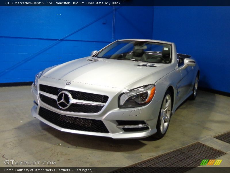 Iridium Silver Metallic / Black 2013 Mercedes-Benz SL 550 Roadster