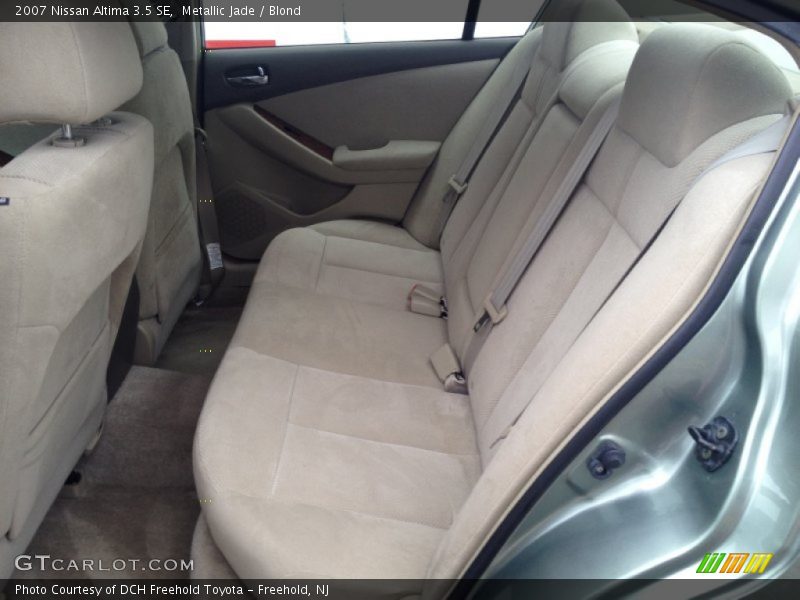 Rear Seat of 2007 Altima 3.5 SE