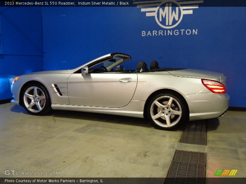 Iridium Silver Metallic / Black 2013 Mercedes-Benz SL 550 Roadster