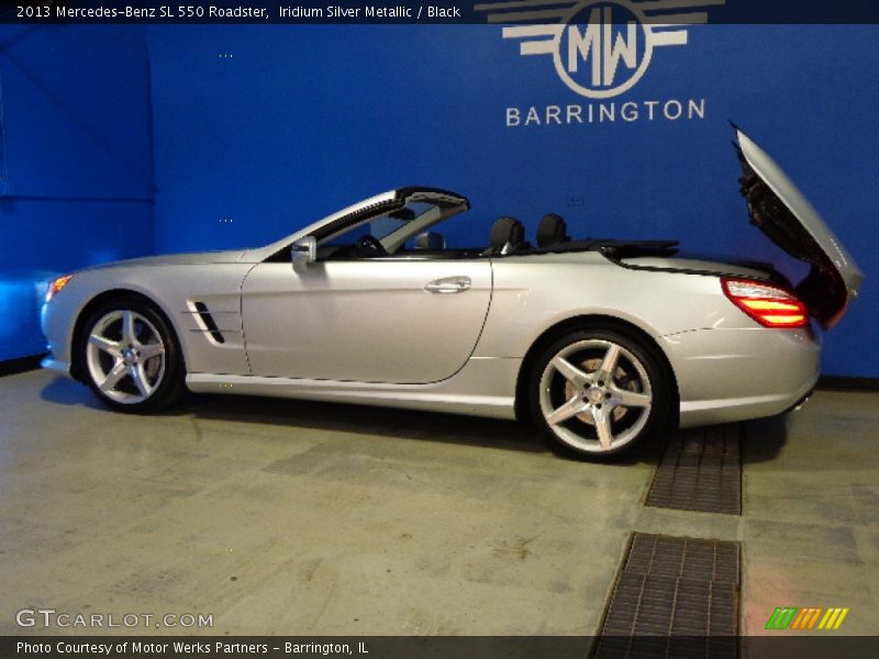 Iridium Silver Metallic / Black 2013 Mercedes-Benz SL 550 Roadster