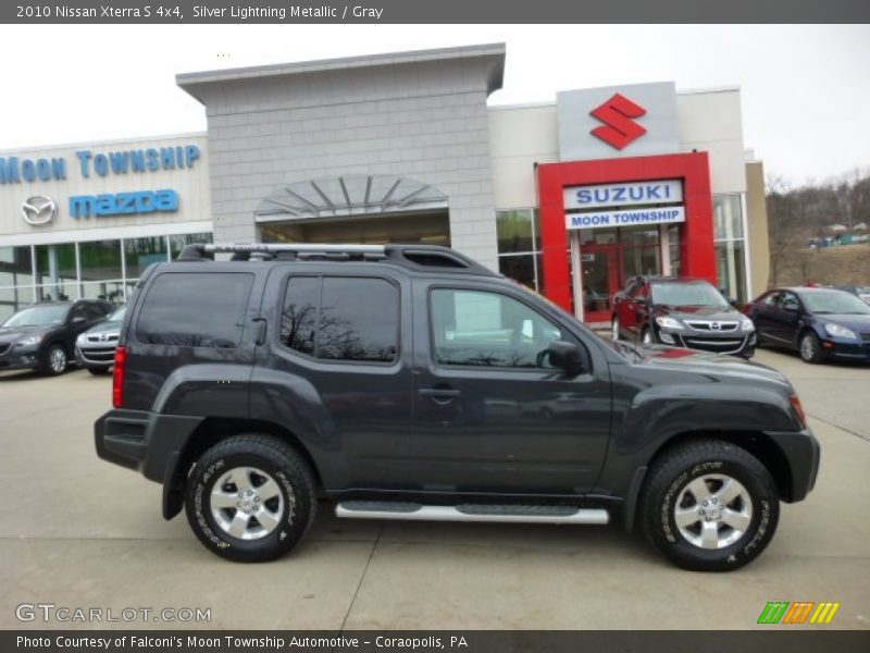 Silver Lightning Metallic / Gray 2010 Nissan Xterra S 4x4