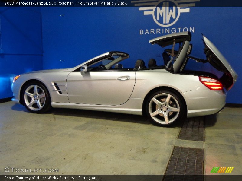 Iridium Silver Metallic / Black 2013 Mercedes-Benz SL 550 Roadster