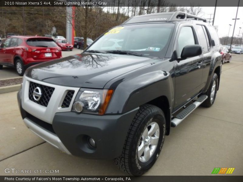 Silver Lightning Metallic / Gray 2010 Nissan Xterra S 4x4