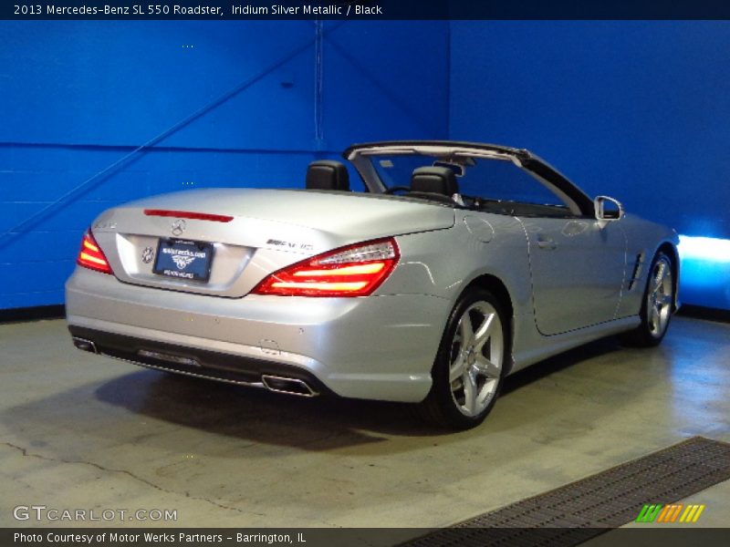 Iridium Silver Metallic / Black 2013 Mercedes-Benz SL 550 Roadster