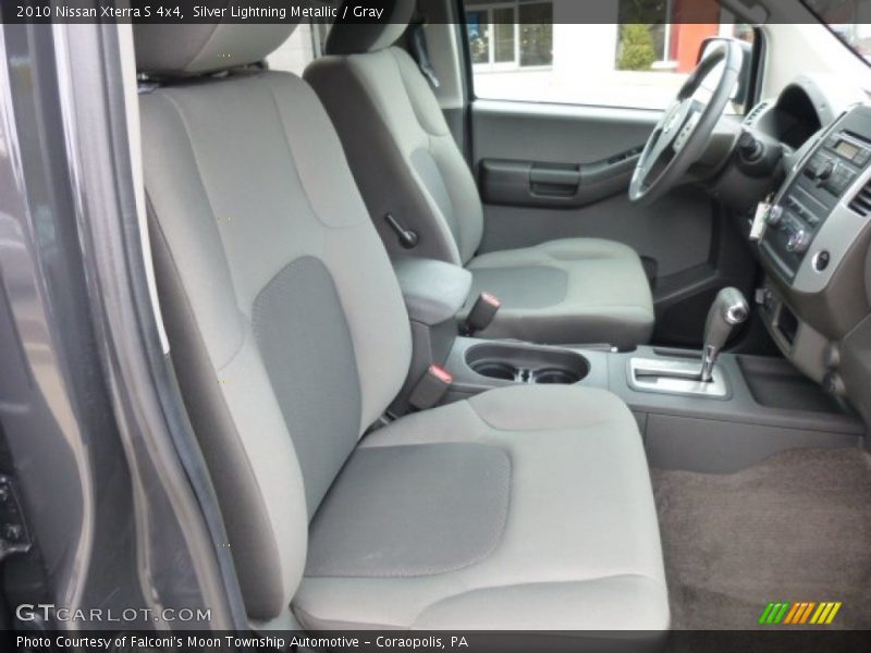 Silver Lightning Metallic / Gray 2010 Nissan Xterra S 4x4