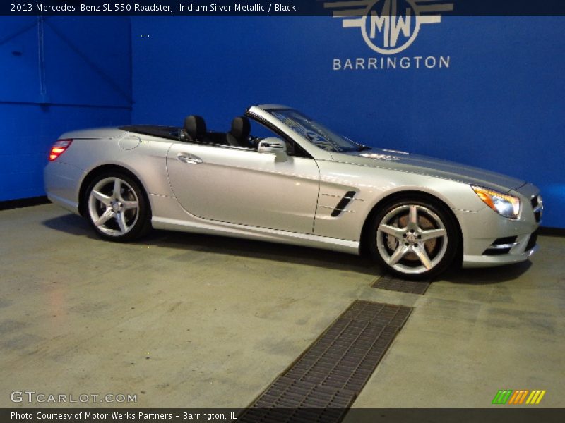 Iridium Silver Metallic / Black 2013 Mercedes-Benz SL 550 Roadster