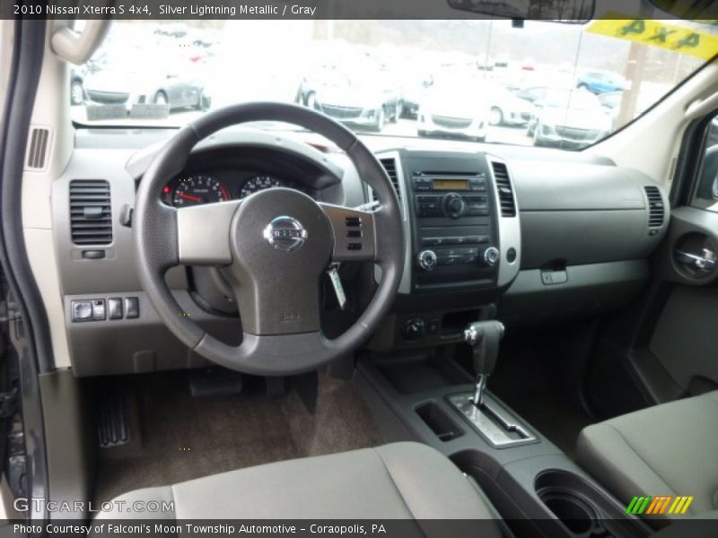 Silver Lightning Metallic / Gray 2010 Nissan Xterra S 4x4
