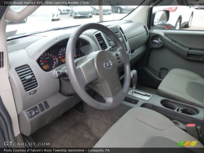 Silver Lightning Metallic / Gray 2010 Nissan Xterra S 4x4