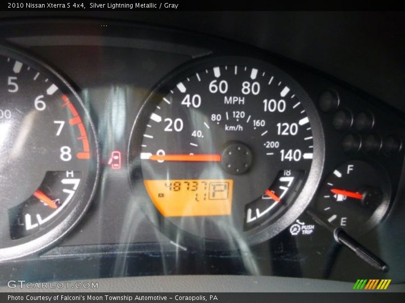 Silver Lightning Metallic / Gray 2010 Nissan Xterra S 4x4