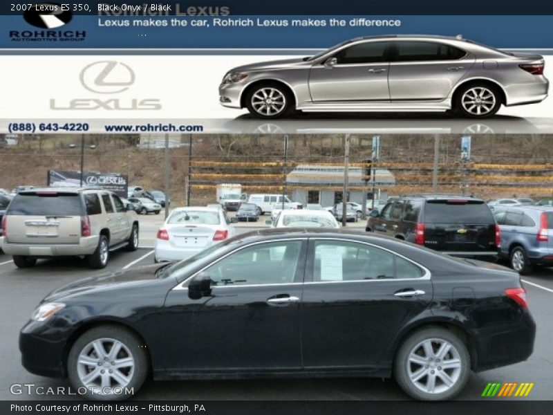 Black Onyx / Black 2007 Lexus ES 350