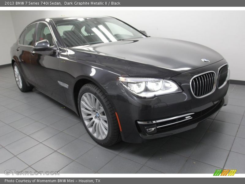Dark Graphite Metallic II / Black 2013 BMW 7 Series 740i Sedan