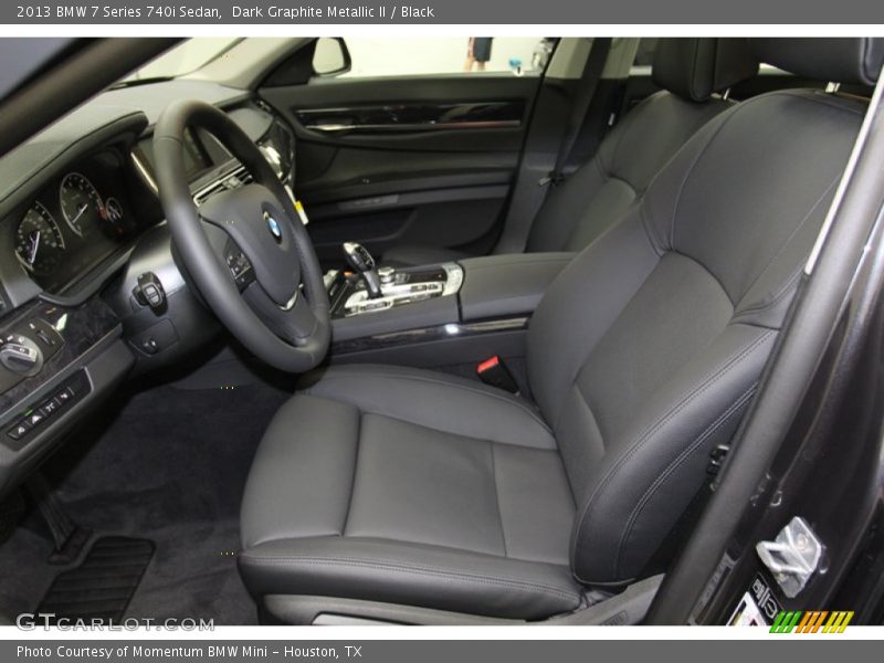 Dark Graphite Metallic II / Black 2013 BMW 7 Series 740i Sedan