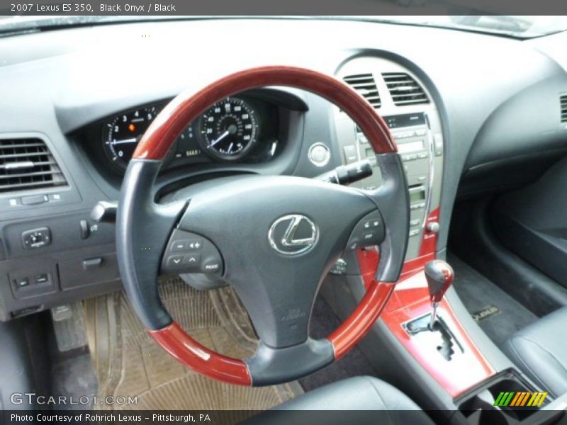Black Onyx / Black 2007 Lexus ES 350