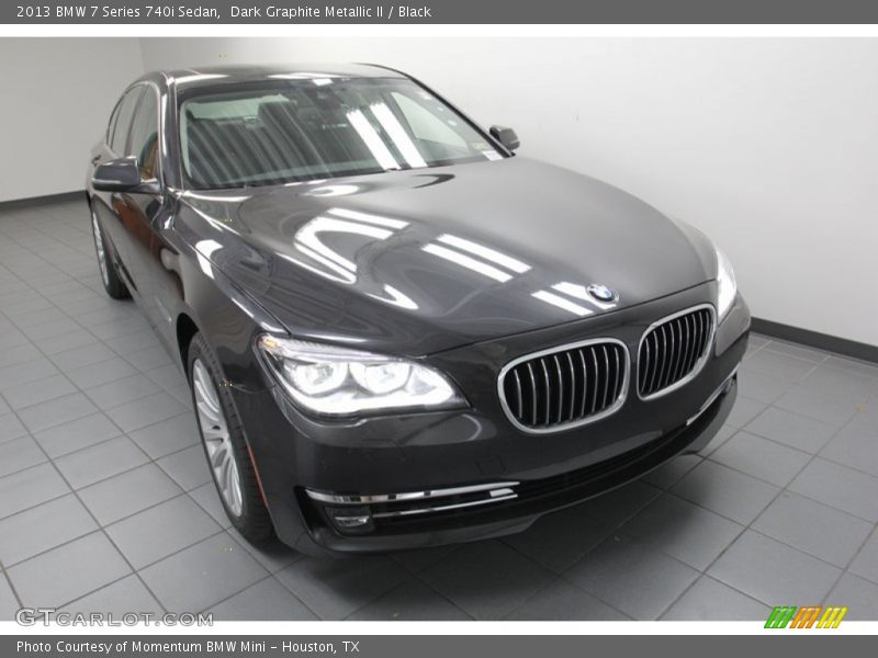 Dark Graphite Metallic II / Black 2013 BMW 7 Series 740i Sedan