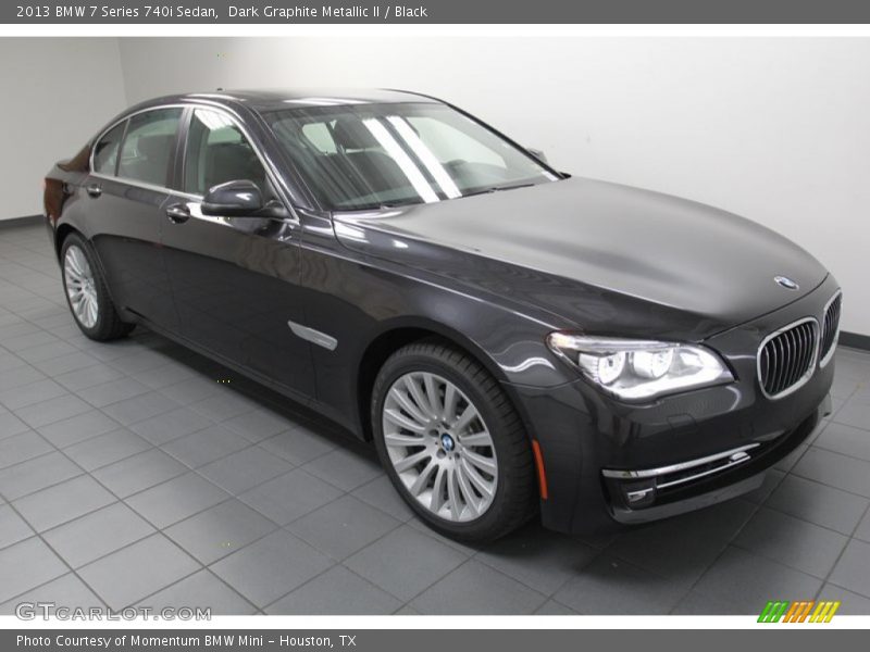 Dark Graphite Metallic II / Black 2013 BMW 7 Series 740i Sedan