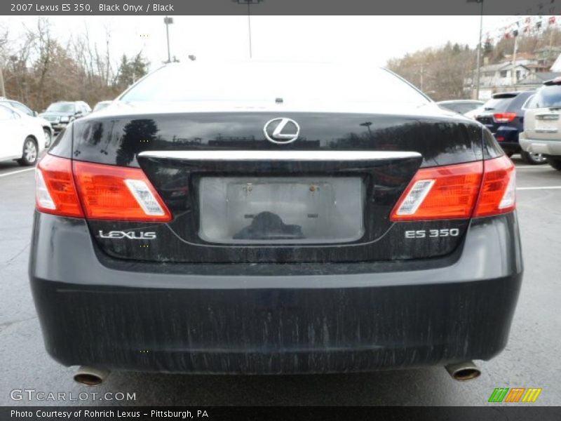 Black Onyx / Black 2007 Lexus ES 350