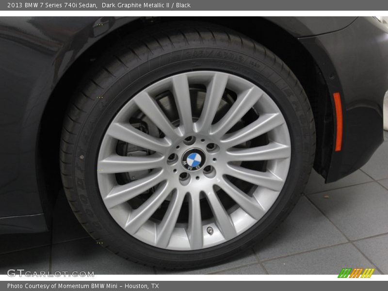 Dark Graphite Metallic II / Black 2013 BMW 7 Series 740i Sedan