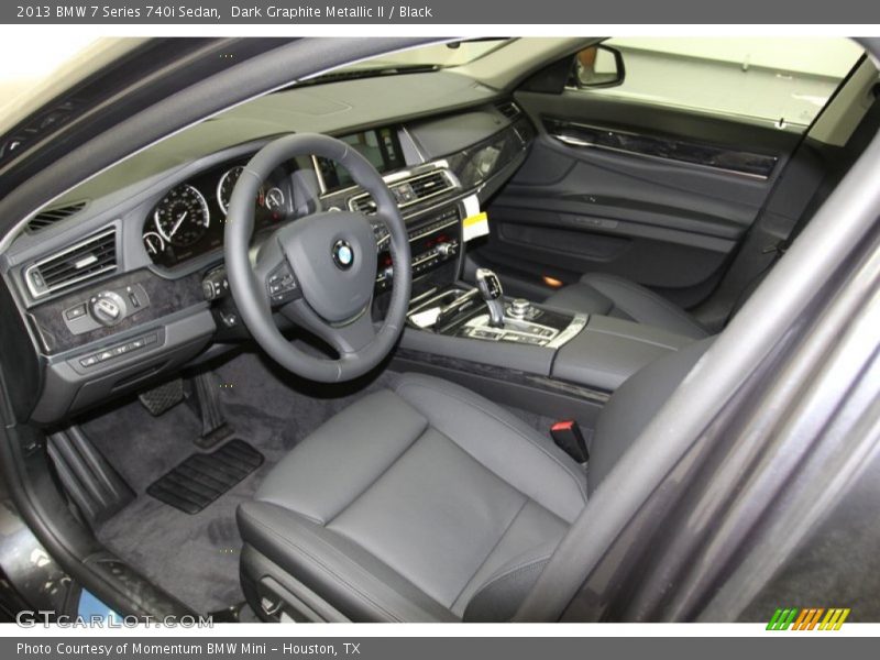 Dark Graphite Metallic II / Black 2013 BMW 7 Series 740i Sedan
