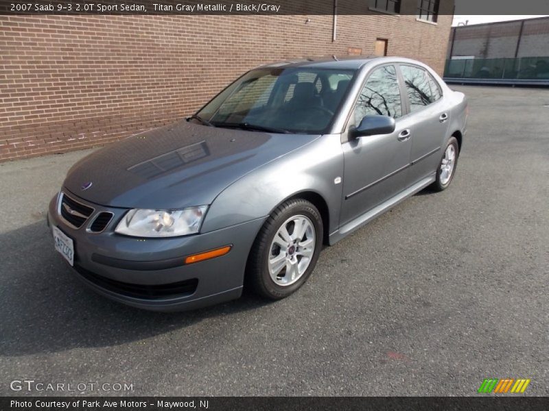 Titan Gray Metallic / Black/Gray 2007 Saab 9-3 2.0T Sport Sedan