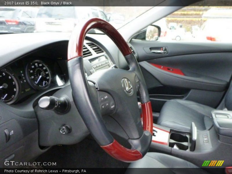 Black Onyx / Black 2007 Lexus ES 350