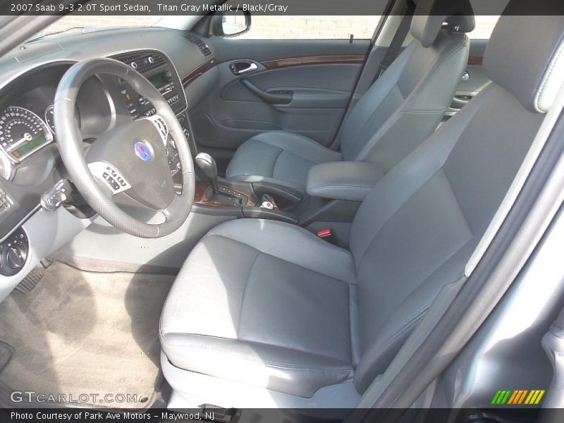 Titan Gray Metallic / Black/Gray 2007 Saab 9-3 2.0T Sport Sedan