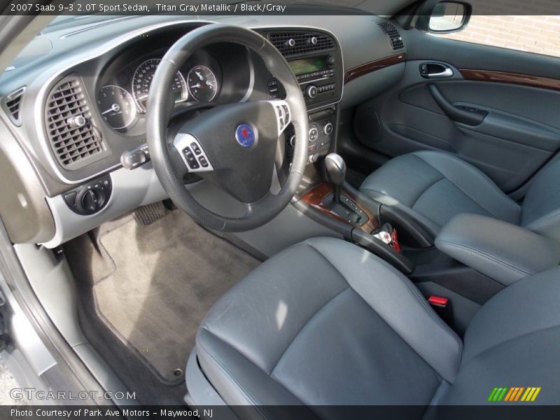 Titan Gray Metallic / Black/Gray 2007 Saab 9-3 2.0T Sport Sedan