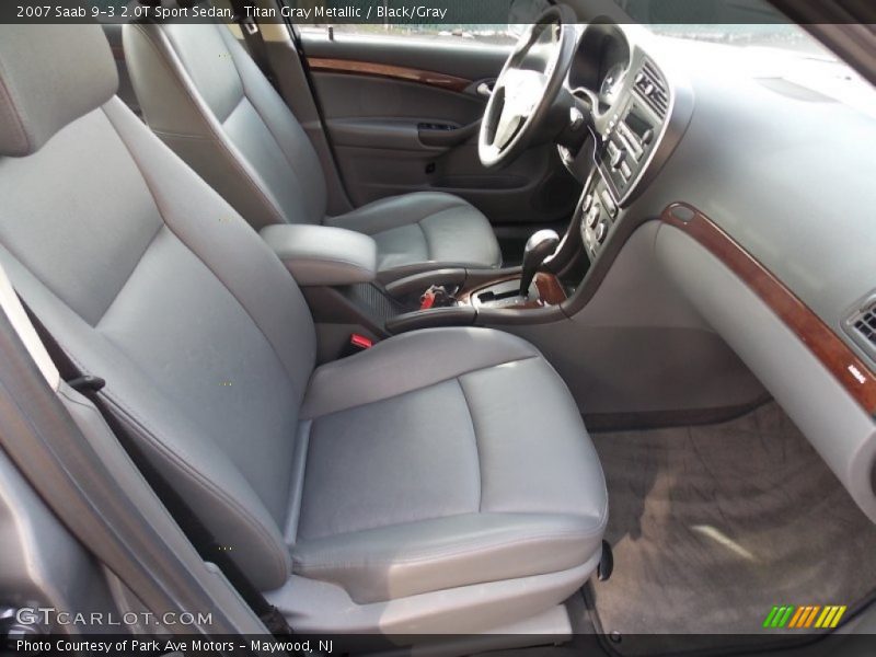 Titan Gray Metallic / Black/Gray 2007 Saab 9-3 2.0T Sport Sedan