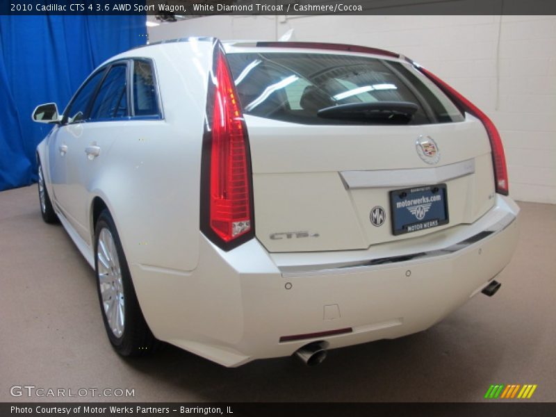 White Diamond Tricoat / Cashmere/Cocoa 2010 Cadillac CTS 4 3.6 AWD Sport Wagon