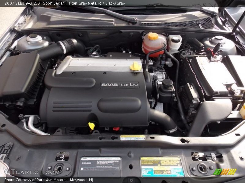 Titan Gray Metallic / Black/Gray 2007 Saab 9-3 2.0T Sport Sedan