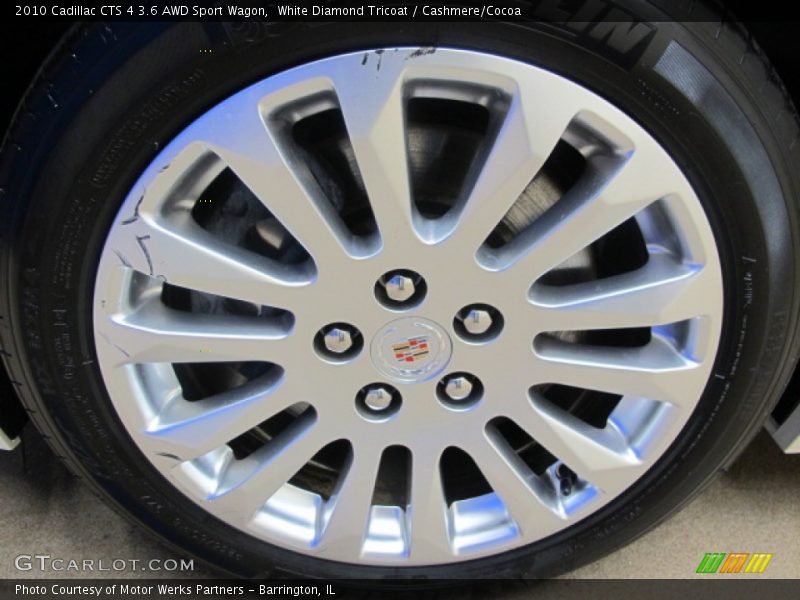White Diamond Tricoat / Cashmere/Cocoa 2010 Cadillac CTS 4 3.6 AWD Sport Wagon