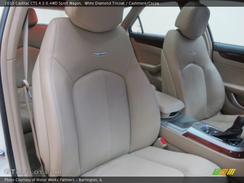 White Diamond Tricoat / Cashmere/Cocoa 2010 Cadillac CTS 4 3.6 AWD Sport Wagon