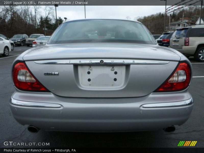 Platinum Silver Metallic / Charcoal 2005 Jaguar XJ XJ8 L